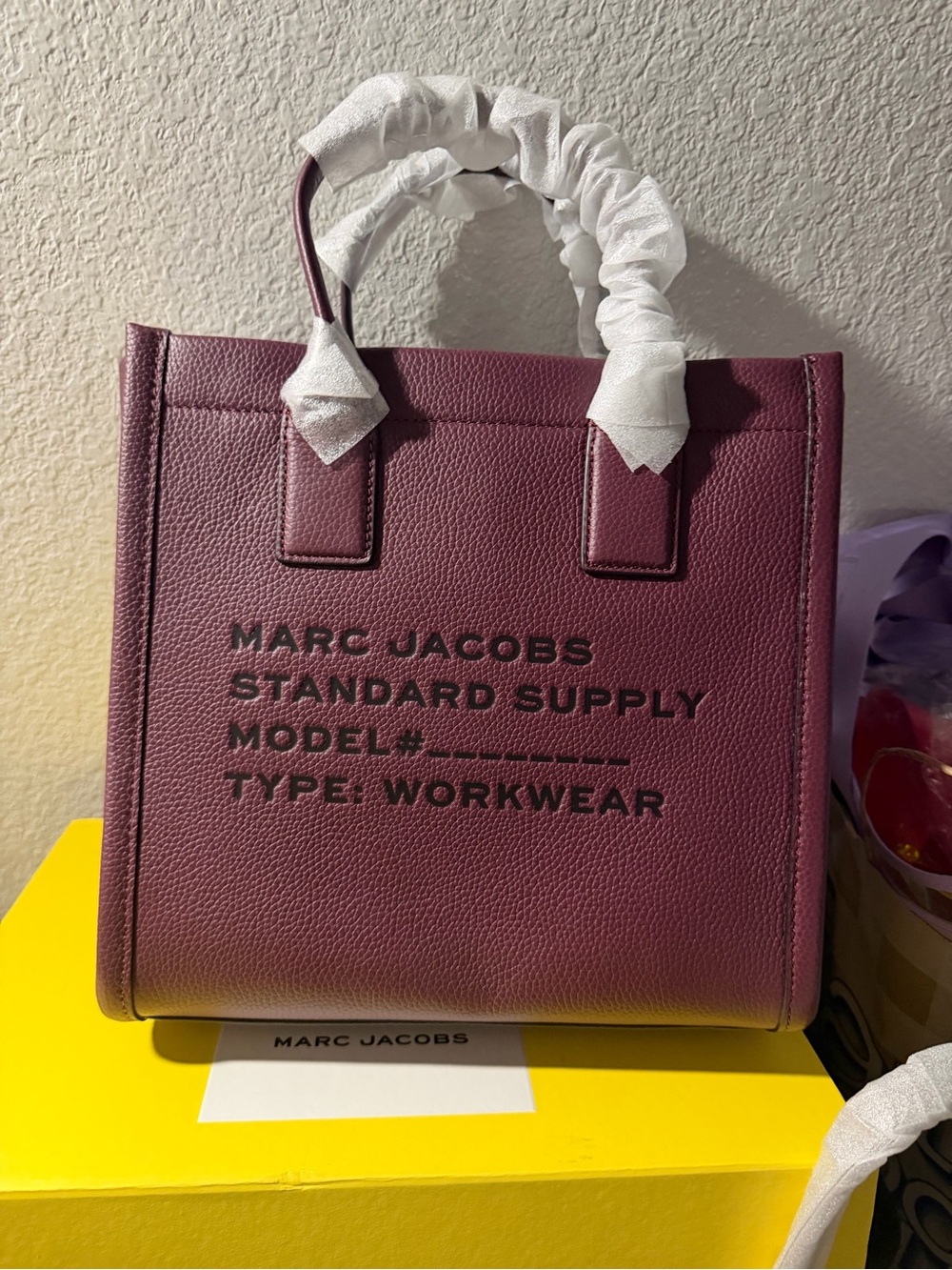 Marc Jacobs Women's Wine Red Workwear The Tote